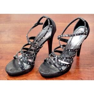 Chinese Laundry Frenchi Women's Strappy Black High Heels Size 8M, New With Box